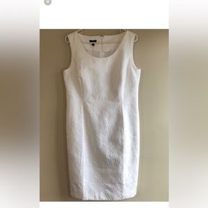 TALBOTS White Floral Patterned Dress